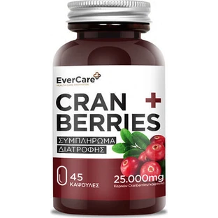 Журавлина 25000 мг Харчова добавка Evercare Спеціальна спеціальна 45 капс.