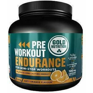 Gold Nutrition Pre Workout Endurance Pre Workout Supplement 300gr Orange