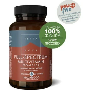 TerraNova Full-Spectrum Multivitamin Complex Мультивитамины для энергии 450 мг 100 растительных капсул