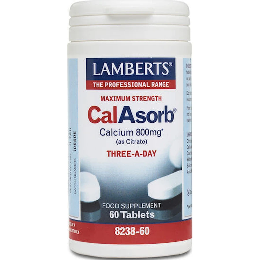Lamberts CalAsorb Максимально сильний кальцій (у вигляді цитрату) 800 мг 60 таблеток: ціни та характеристики