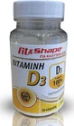 Fit &amp; Shape Vitamin D3 Вітамін для підтримки імунітету та здоров'я я яєць 100мкг 60 капс.