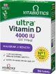 Vitabiotics Ультра вітамін D3 Вітамін для підтримки імунітету та здоров'я яєць 4000iu 96 таблеток