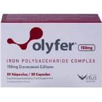 Virtus Pharma Olyfer Olyfer Комплекс полісахаридів заліза 150 мг 30 капсул: ціни та характеристики