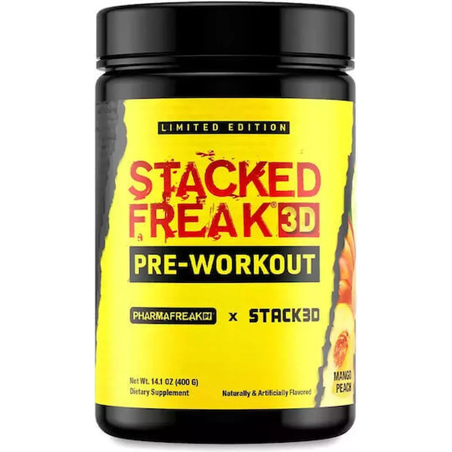 Pharmafreak Stacked Freak 3D Pre Workout Supplement 400gr Peach Mango Peach: цены и характеристики