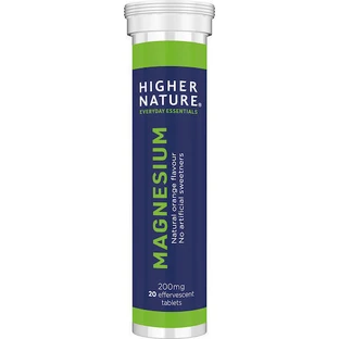 Higher Nature Magnesium 200mg 20 шипучих таблеток со вкусом апельсина