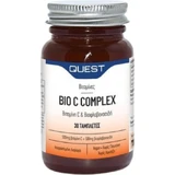 Quest Bio C Complex Vitamin C 500mg & Bioflavonoids Vitamin for Immune Support, Skin & Antioxidant Action 500mg 30 Tablets