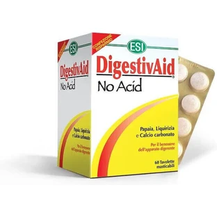 ESI DigestivAid Без кислоти Спеціальна харчова добавка 60 жувальних таблеток