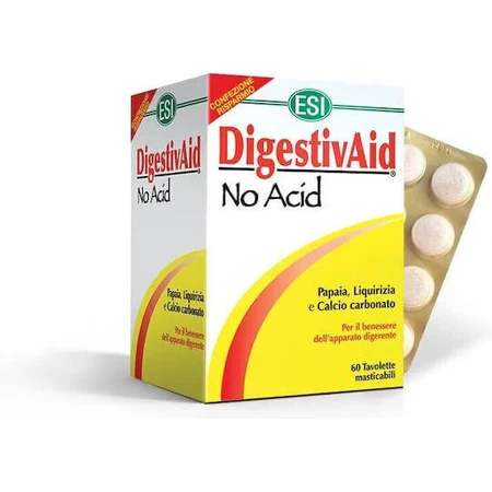 ESI DigestivAid Без кислоти Спеціальна харчова добавка 60 жувальних таблеток: ціни та характеристики