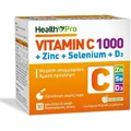 Health Pro Вітамін С 1000 з цинком, селеном та D3 для підтримки імунітету, шкіри та антиоксидантної дії 30 пакетиків