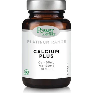 Power Of Nature Platinum Range Calcium Plus Ca 400 мг Mg 130 мг та D3 100 МО