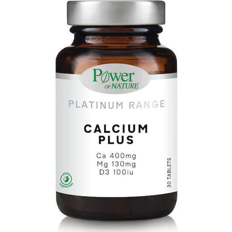 Power Of Nature Platinum Range Calcium Plus Ca 400 мг Mg 130 мг та D3 100 МО: ціни та характеристики