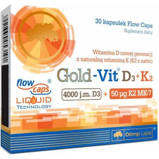Olimp Sport Nutrition Vit D3 + K2 Мультивітамін для здоров'я птахів 30 капс.