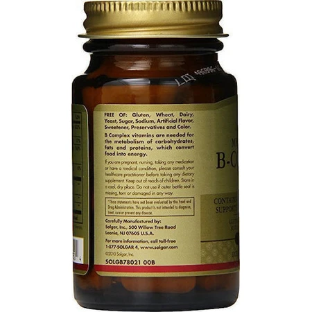 Solgar Megasorb Vitamin B-комплекс вітамінів для зміцнення енергії, імунітету та нервової системи 50 таблеток: ціни та характеристики