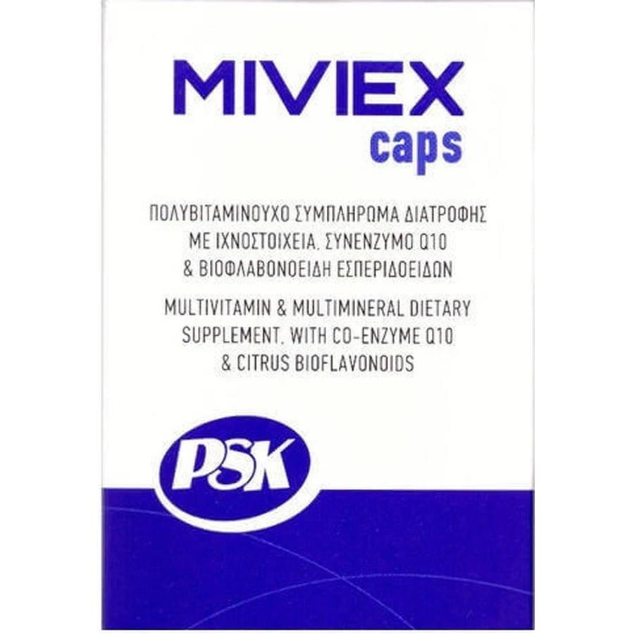 PSK Miviex Multivitamin Мультивитамины для энергии, иммунной системы и укрепления волос 1700 мг 30 капс: цены и характеристики