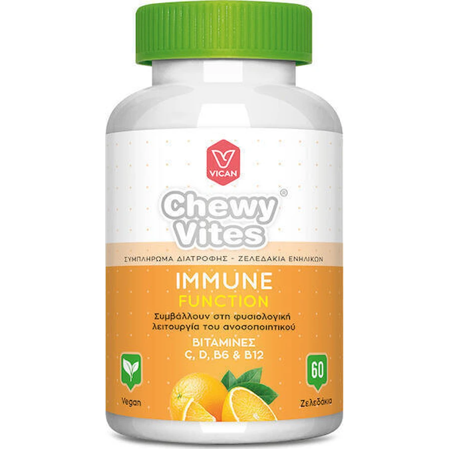 Vican Chewy Vites Adults Immune Function Vitamins C, D, B6 & B12 Multivitamin for Immune System Strengthening Orange 60 x 1 jelly: цены и характеристики