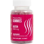 Nature's Plus Gummies Вітамінний комплекс з біотином для волосся, шкіри та нігтів 500 мкг Малина 60 х 1 льодяник: ціни та характеристики