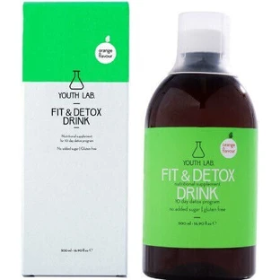 Лабораторія молодості. Fit & Detox Drink Добавка для схуднення 500мл апельсин
