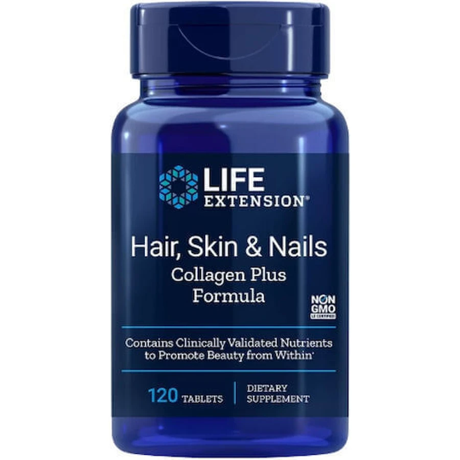 Life Extension Hair, Skin & Nails Collagen Plus Formula Food Supplement Special 120 tabs: цены и характеристики