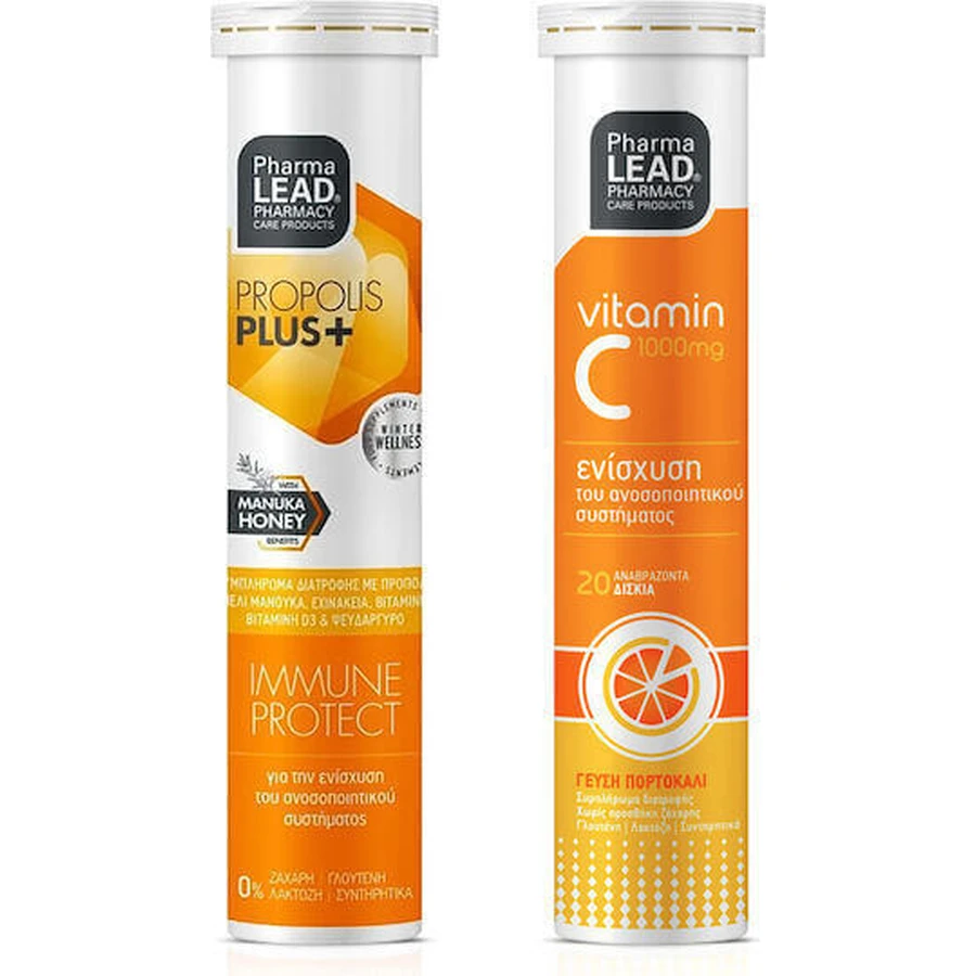Pharmalead Propolis Plus+ With Manuka Honey & Vit C 1000mg Immune System Strengthening Supplement 40 tabs ef Orange: цены и характеристики