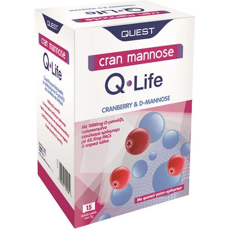 Quest Cran Cran Cran Mannose 15 x 3гр Журавлина: ціни та характеристики