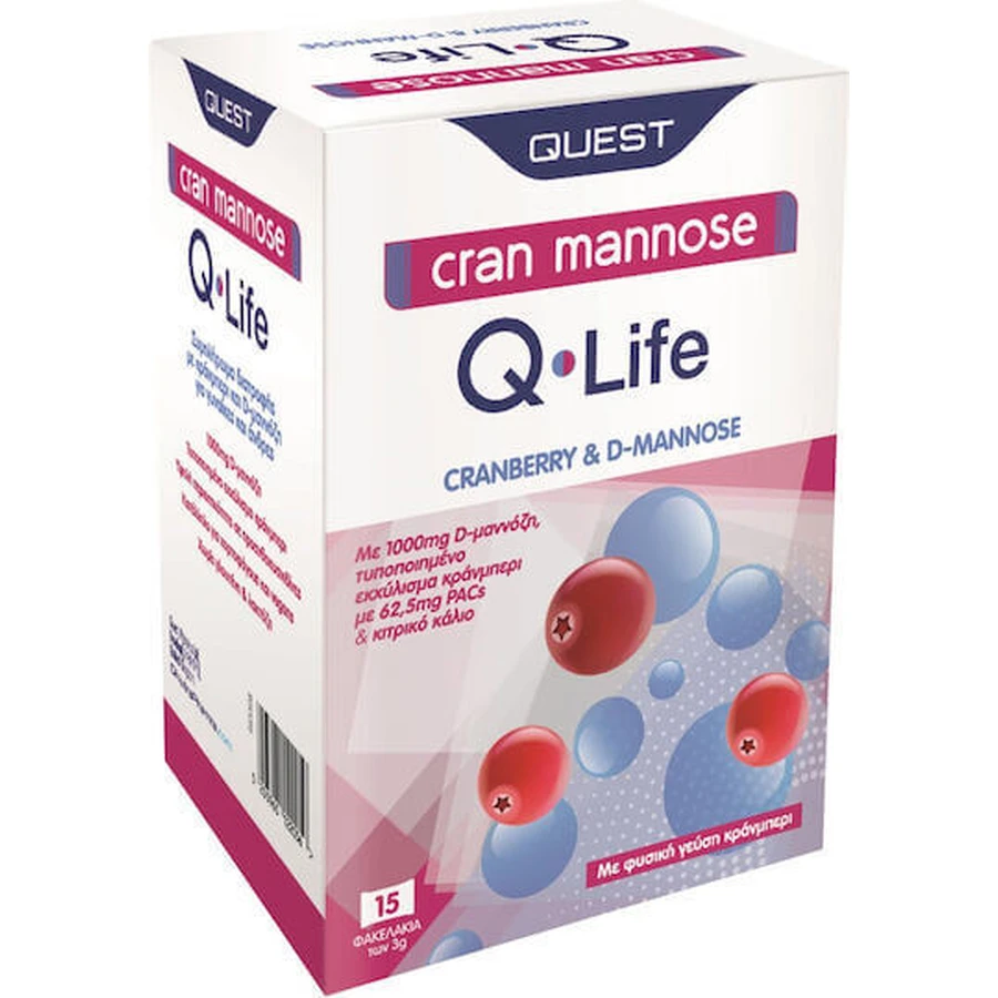 Quest Cran Cran Cran Mannose 15 x 3гр Журавлина: ціни та характеристики