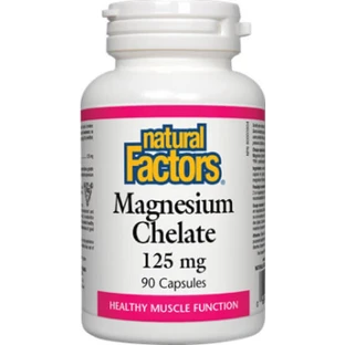 Natural Factors Chelated Magnesium 125mg 90 натуральных капсул