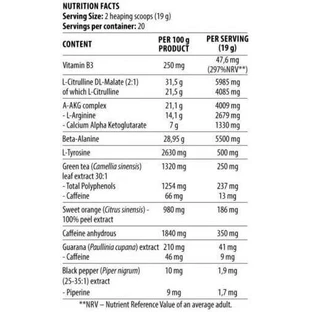Dorian Yates Blood & Guts Pre Workout Supplement 380гр Slim Refine