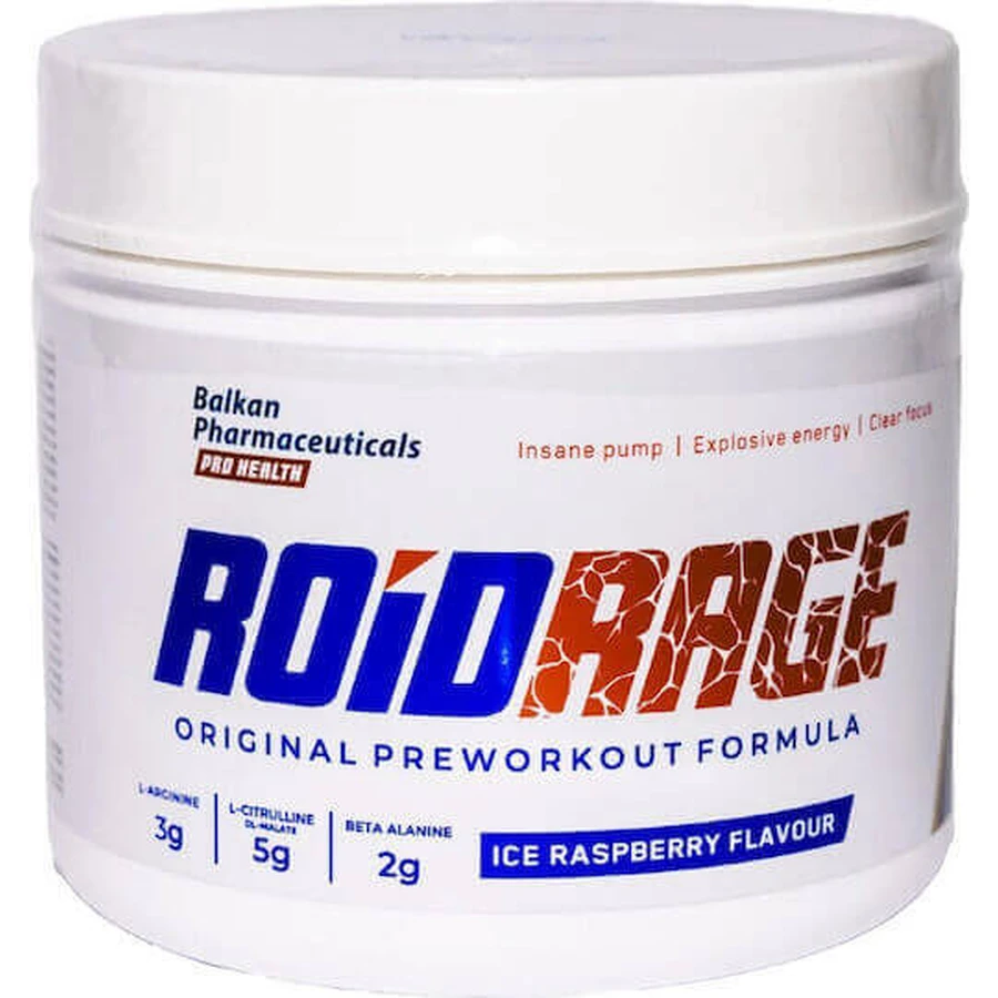 Balkan Pharmaceuticals Roid Rage Pre Workout Supplement 420gr Raspberry: ціни та характеристики