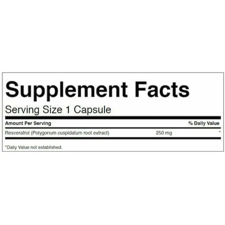 Swanson Resveratrol 250 мг Пищевая добавка Special 30 капс: цены и характеристики