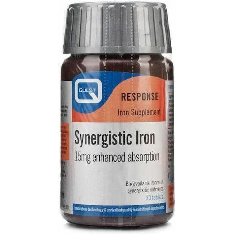 Quest Synergistic Iron 15mg Enhanced Absorption 30 Tablets: цены и характеристики