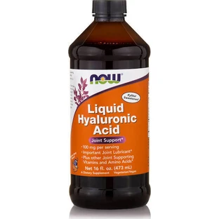 Now Foods Рідка добавка з гіалуроновою кислотою для здоров'я суглобів та кісток 473 мл Чорниця