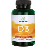 Swanson D3 высокопотенциальный витамин для поддержки иммунитета и здоровья яиц 1000iu 250 капс