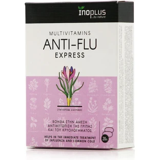Мультивітамінний комплекс Ino Plus Anti Flu Express для енергії, імунної системи та зміцнення шкіри 20 таблеток