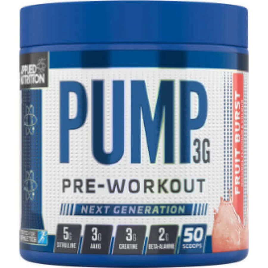 Спеціальна харчова добавка перед тренуванням Applied Nutrition Pump 3G 375гр Fruit Burst: ціни та характеристики