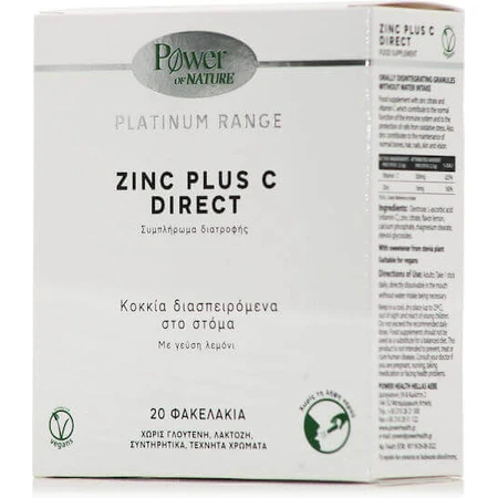 Power Of Nature Platinum Range Платиновая линейка Цинк Плюс С Прямой 20 саше с лимоном: цены и характеристики
