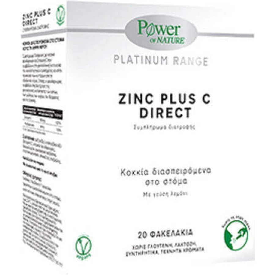 Power Of Nature Platinum Range Платиновая линейка Цинк Плюс С Прямой 20 саше с лимоном: цены и характеристики