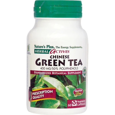 Nature's Plus Herbal Actives Green Tea 60 растительных капсул: цены и характеристики