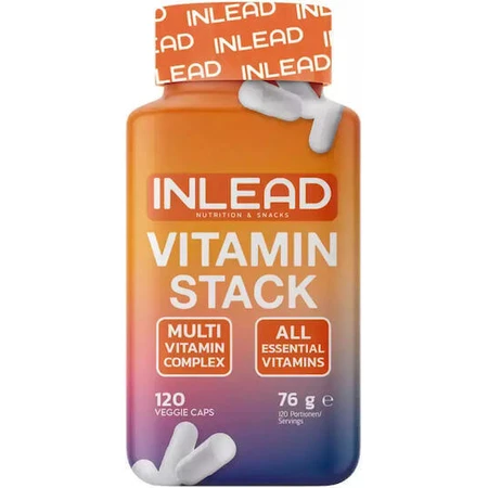 Inlead Nutrition Vitamin Stack Multivitamin Мультивитамины для укрепления иммунной системы, кожи и антиоксидантного действия 120 растительных капсул: цены и характеристики
