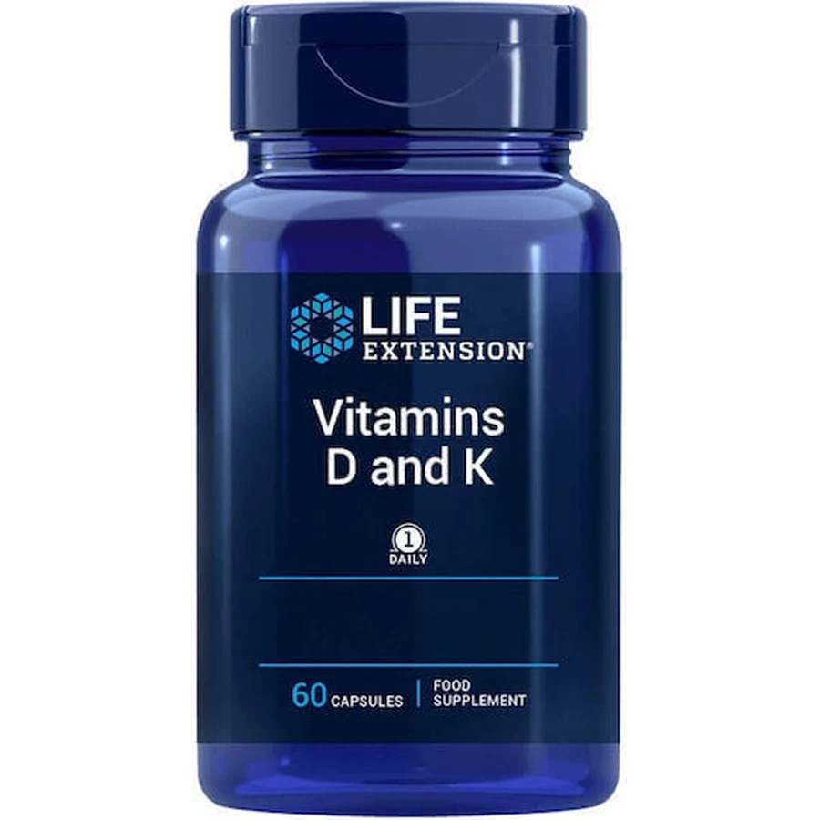 Life Extension Витамины D и K для укрепления иммунной системы и здоровья яиц 60 капс: цены и характеристики