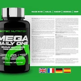 Scitec Nutrition Mega Daily One Multivitamin для поддержки энергии, иммунной и нервной систем 60 капс