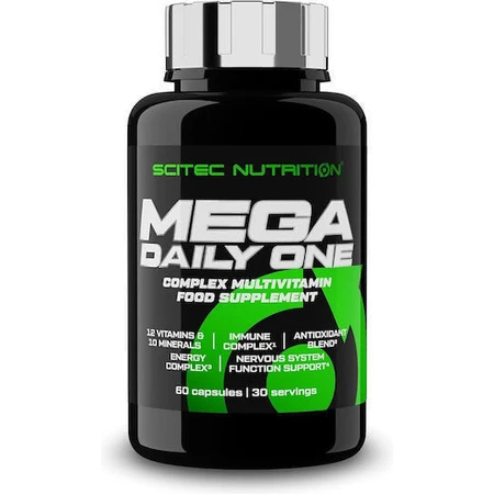 Scitec Nutrition Mega Daily One Multivitamin для поддержки энергии, иммунной и нервной систем 60 капс: цены и характеристики