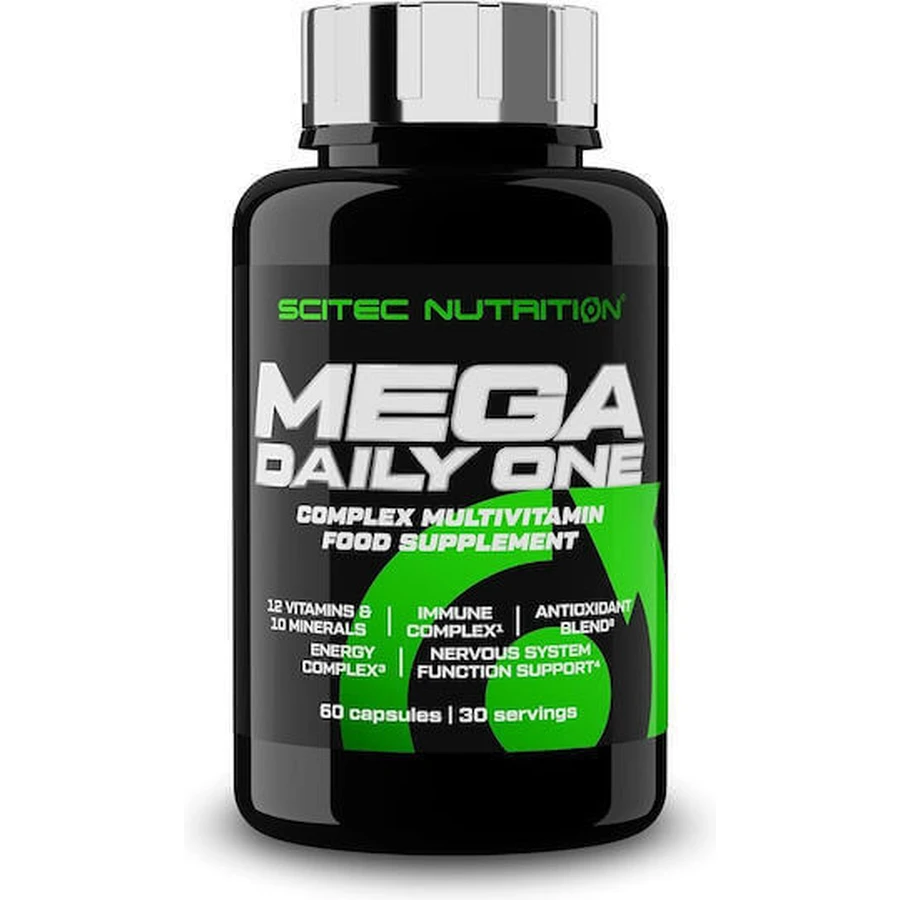 Scitec Nutrition Mega Daily One Multivitamin для поддержки энергии, иммунной и нервной систем 60 капс: цены и характеристики