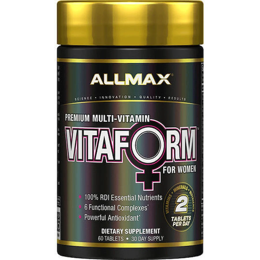 Allmax Nutrition VitaForm Women's Premium Multivitamin Мультивітамінний комплекс для зміцнення енергії та імунної системи 60 таблеток: ціни та характеристики
