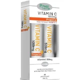 Power Of Nature Vitamin C Витамин C 1000 мг Прополис 20 шипучих таблеток и Витамин C 500 мг 20 шипучих таблеток для укрепления иммунной системы, кожи и антиоксидантного действия 1000 мг Апельсин