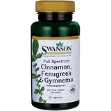 Swanson Full Spectrum Cinnamon, Fenugreek & Gymnema 120 капс