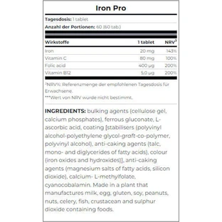 Scitec Nutrition Iron Pro 60 таблеток