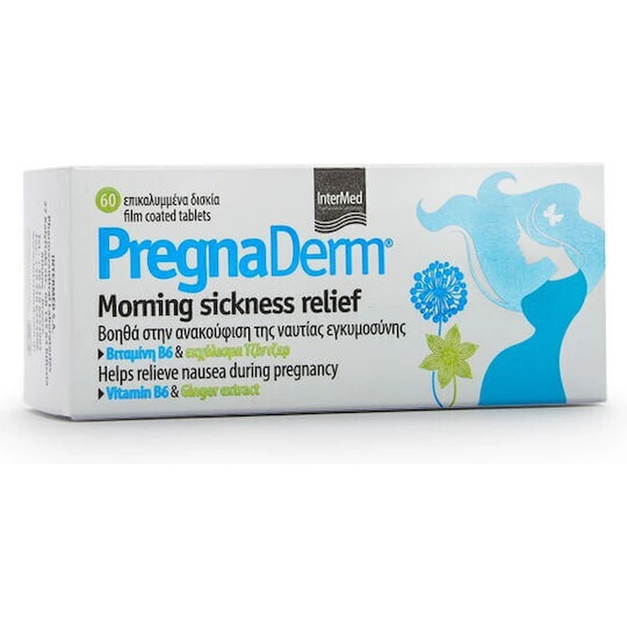 InterMed Pregnaderm Полегшення ранкової нудоти під час вагітності 60 м'яких гелів: ціни та характеристики