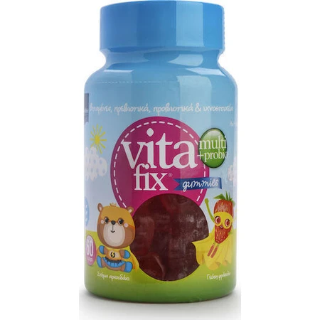 InterMed Vitafix Multi & Probio Multivitamin Мультивитаминные жевательные конфеты для укрепления иммунной системы Клубника 60 x 1 жевательные конфеты 60 x 1 жевательные конфеты: цены и характеристики