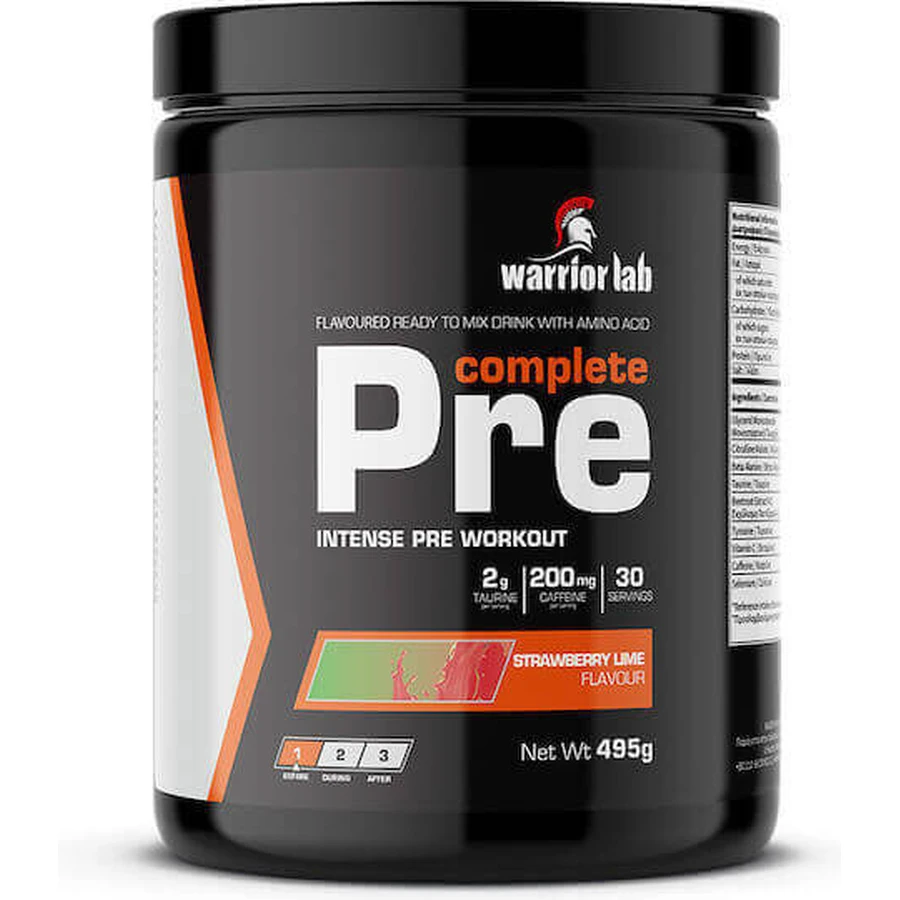 Warrior Lab Complete Pre Workout Pre Supplement 495gr Strawberry Lime: цены и характеристики