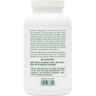 Nature's Plus Кісткова підтримка жувальні таблетки Кальцій Магній Vit D3 з вітаміном K2 60 зі смаком ванілі